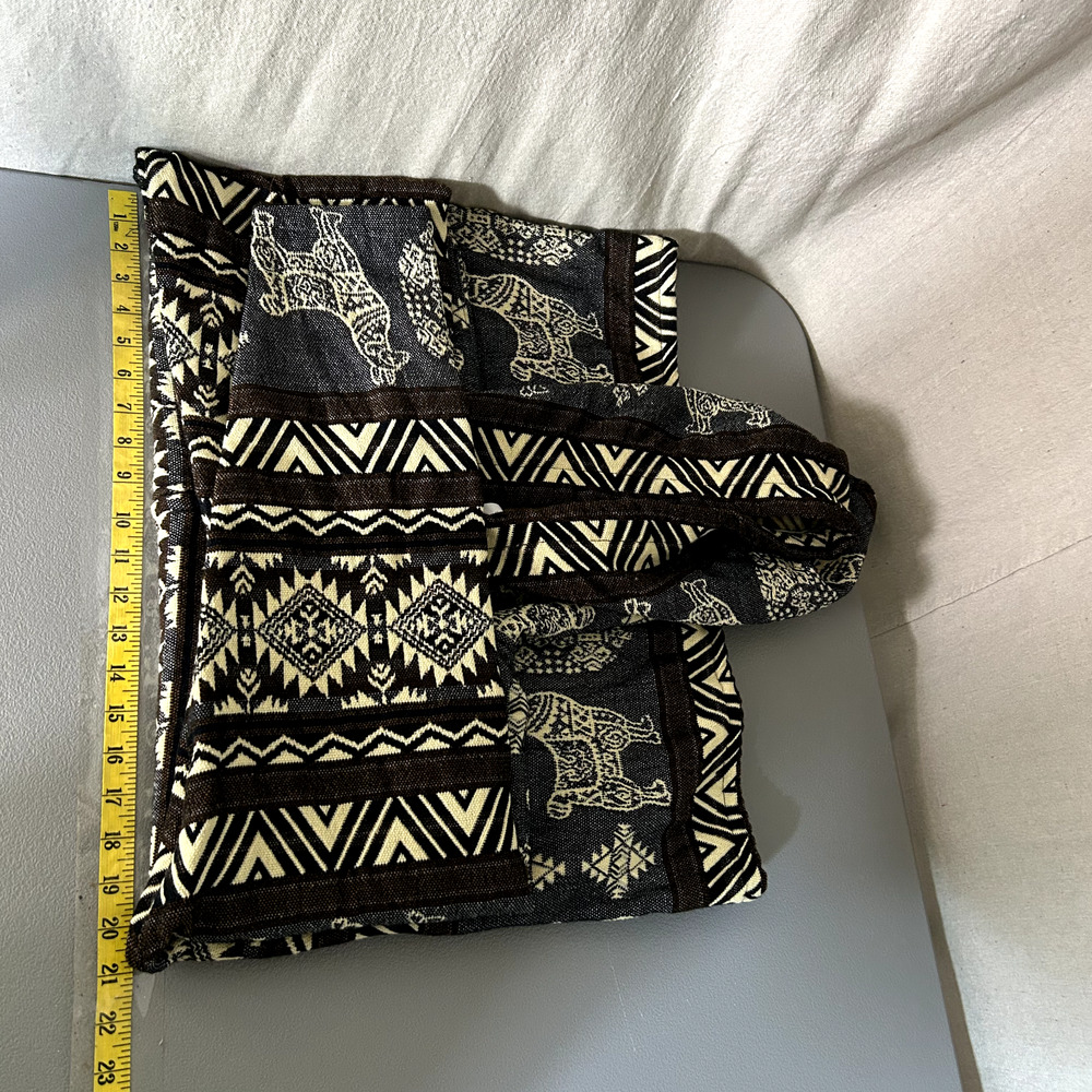 Handmade Mens Alpaca Blend Full Zip Jacket Size Medium Aztec‎ Tribal Lightweight - Picture 5 of 7